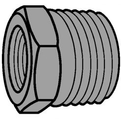 LEGEND VALVE FTG-I 3/4X1/2 BLK BSH / 003412 / 65509 3/4 X 1/2 BLACK HEX BUSHING IRON