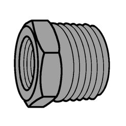 LEGEND VALVE 52000 3/8 X 1/8 BLACK IRON HEX BUSHING