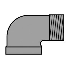 LEGEND VALVE 51946 2" BLACK IRON 90 DEG ST ELBO