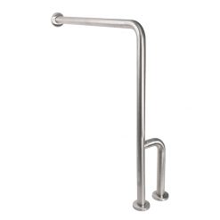 ASI 01969-C GRAB BAR - WALL TO FLOOR W/RH OUTRIGGER