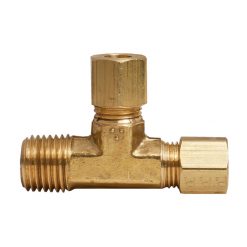 ANDERSON METALS 00071-0404 1/4" X 1/4" MALE RUN TEE ADAPTER