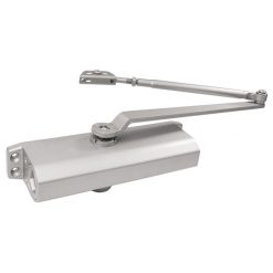 PARALLEL HOLD-OPEN ARM DOOR CLOSER - SATIN ALUM