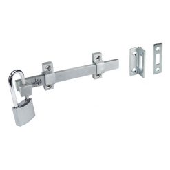 TRIMCO 0454F26D-8/SB0454-8- 8" HD SURFACE BOLT W/PADLOCK FEATURE