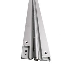 ALUMINUM CONTINUOUS PARTITION SPRING DOOR HINGE (SPECIFY HANDING)