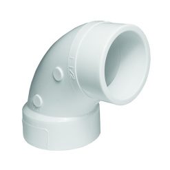4" SCH 40 PVC DWV 90 DEG ST ELL