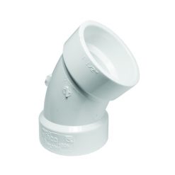 1-1/4" SCH 40 PVC DWV SOCKET 45 ELL