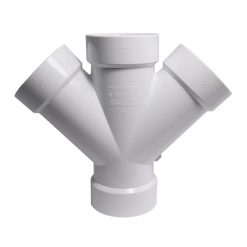 NIBCO 49260 2" SCH 40 PVC DWV 45 DEG DBL WYE