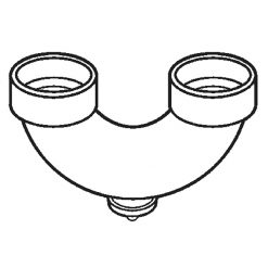 3" SCH 40 PVC DWV RETURN BEND W/CLEANOUT