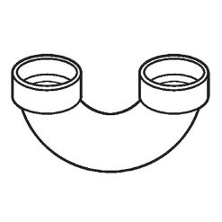 1-1/2" SCH 40 PVC DWV RETURN BEND