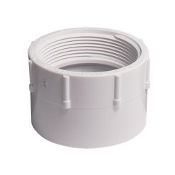 2" SCH 40 PVC DWV FEMALE ADAPTER FPT X HUB