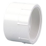 1-1/2" SCH 40 PVC DWV FEMALE ADAPTER FPT X HUB
