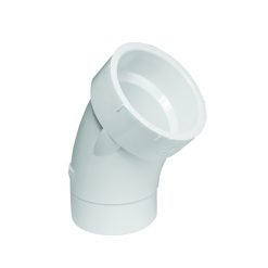 4" SCH 40 PVC DWV 45 DEG ST ELL (1/8” BEND)