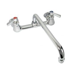 8" WALL MOUNT FAUCET W/ 12" SPOUT