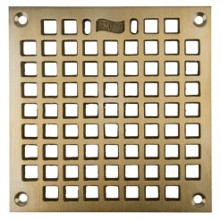 4-5/8" SQ BRONZE GRATE W/SCREWS