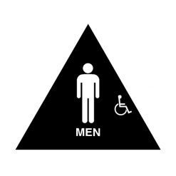 DOOR T-24 ADA MEN W/CHAIR SIGN