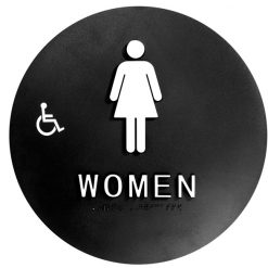DOOR T-24 ADA WOMEN W/CHAIR SIGN