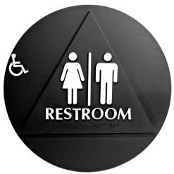 DOOR T-24 ADA RESTROOM W/CHAIR SIGN