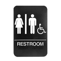 WALL ADA 6” X 9” SIGN W/CHAIR & BRAILLE