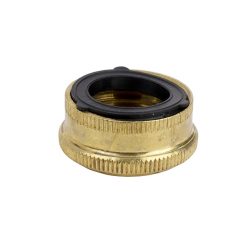 3/4" BRASS HOSE END CAP W/ WASHER