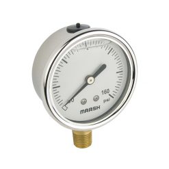 TRERICE D82LFB4002LA120 4" 0-160# LIQ FILLED PRESSURE GAUGE