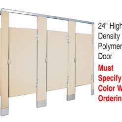 GLOBAL PARTITIONS 24" HIGH DENSITY POLYMER DOOR W/HDWE