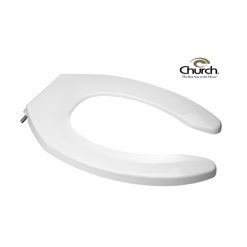 CHURCH CLOSET SEAT ELONG OPEN FRONT WHT