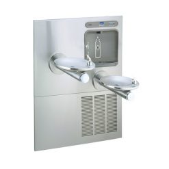 ELKAY TWO-LEVEL SWIRLFLO WALL MOUNT WATER COOLER AND EZH2O BOTTLE FILLER