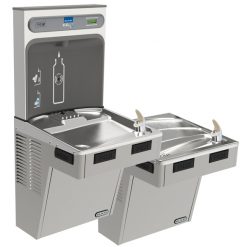 ELKAY EMABFTL8WSLK BI-LEVEL ADA WATER COOLER AND EZH2O BOTTLE FILLING STATION