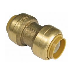 LF 1/2" X 1/2" STRAIGHT COUPLING PUSH-FITTING