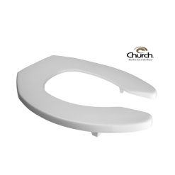 TOILET SEAT - ELONGATED LIFT SEAT - 2" HEAVY DUTY (WHITE)