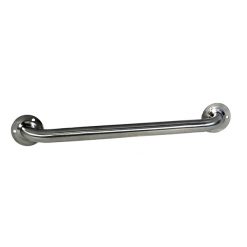 S/S GRAB BAR 18" STRAIGHT EXPOSED FLANGE