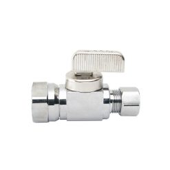 STRAIGHT STOP VALVE (BALL TYPE) - 3/8 IPS X 3/8 OD