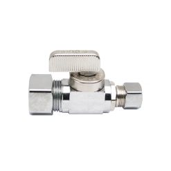 STRAIGHT STOP VALVE (BALL TYPE) - 5/8 OD X 3/8 OD