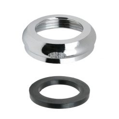 TUBULAR CAST SLIP JOINT NUT - 1-1/2" X 1-1/4" (CHROME)