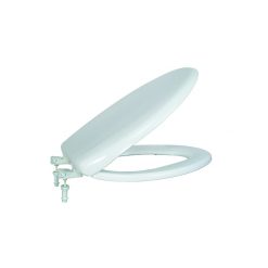 TOILET SEAT - ELONGATED SLOW-CLOSE W/LID (WHITE)