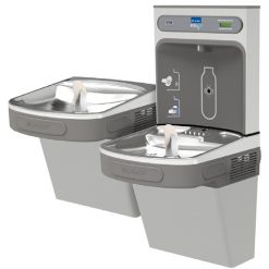 ELKAY EZSTL8WSSK STAINLESS STEEL BOTTLE FILLING STATION W/VERSATILE BI-LEVEL ADA COOLER