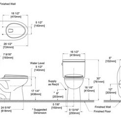 TOTO DRAKE II 1.28 GPF LOW-CONSUMPTION CLOSET - WHITE