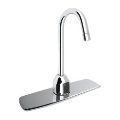 OPTIMA PLUS GOOSENECK FAUCET TRIM PLATE 8" - 2.2 GPM (BATTERY POWERED)