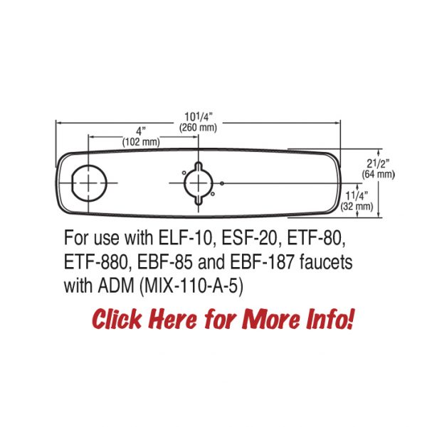 TRIM PLATE - OPTIMA PLUS - 8"