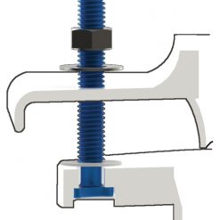 BIG FOOT BOLTS LLC 040232235825 NO SPIN TOILET FLANGE BOLTS (1 PR)