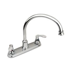 CLEVELAND FAUCET 40617 CHROME TWO-HANDLE HIGH ARC KITCHEN FAUCET