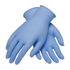 NITRILE GLOVES - BLUE 4 MIL MEDIUM (BX 100)