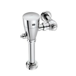 M-POWER CHROME ELECTRONIC FLUSH VALVE 1-1/2” WATER CLOSET 1.0/1.6 GPF BATTERY POWERED