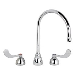 CHICAGO FAUCET 786-GN8AE3ABCP 8” CONCEALED FAUCET W/ GOOSENECK SPOUT