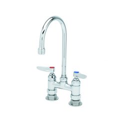 4" DECK MT FAUCET W/ SWIVEL GOOSENECK SPOUT
