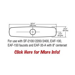 TRIM PLATE KIT - 8" (CHROME)