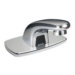 OPTIMA PLUS PEDESTAL FAUCET W/ PLUG IN TRANSFORMER -REMOVABLE 4" BASE PLATE - 0.5 GPM