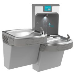 ELKAY LZSTL8WSLP FILTER ENHANCED EZH2O BOTTLE FILLING STATION WITH BI-LEVEL ADA COOLER-LIGHT GRAY