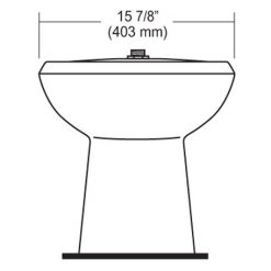 FLOOR MOUNTED 1.1 GPF TO 1.6 GPF UNIVERSAL TOILET