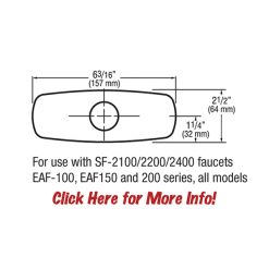 TRIM PLATE KIT - W/ SPACER - 4" (CHROME)